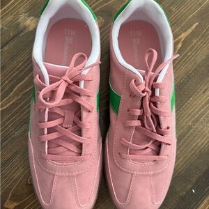 Pink and Green Women's Sneakers